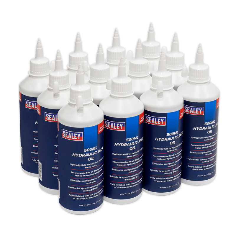 Sealey HJO/500ML 500ml Hydraulic Jack Oil - Pack of 12
