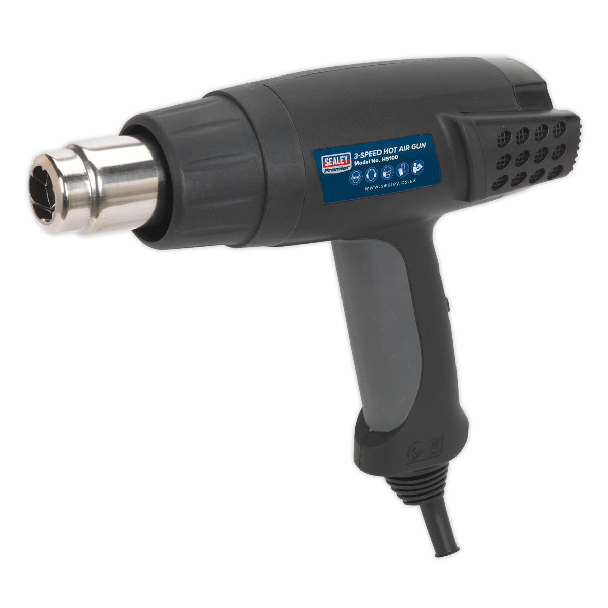 Sealey HS100 1800W 3-Speed Hot Air Gun 50/420/650‚àö√á¬¨‚àûC