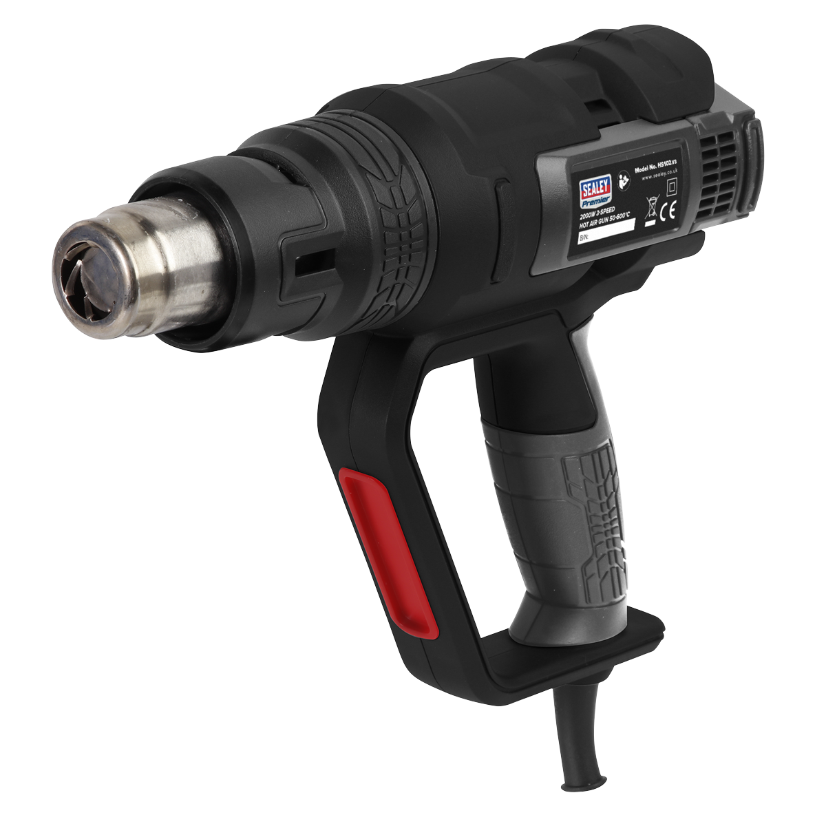 Sealey HS102 2000W 3-Speed Hot Air Gun 50-600‚àö√á¬¨‚àûC