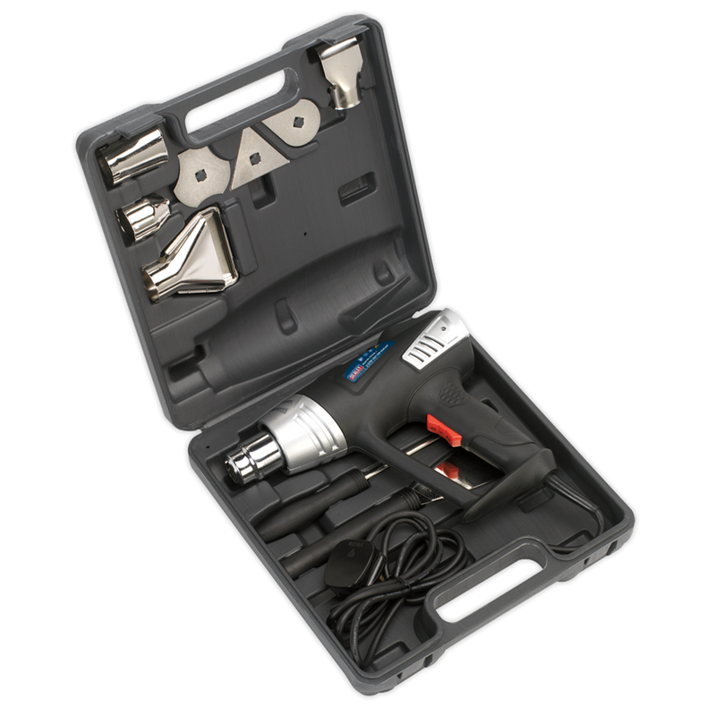 Sealey HS103K 2000W Hot Air Gun Kit 350√Ç¬∞C/600√Ç¬∞C