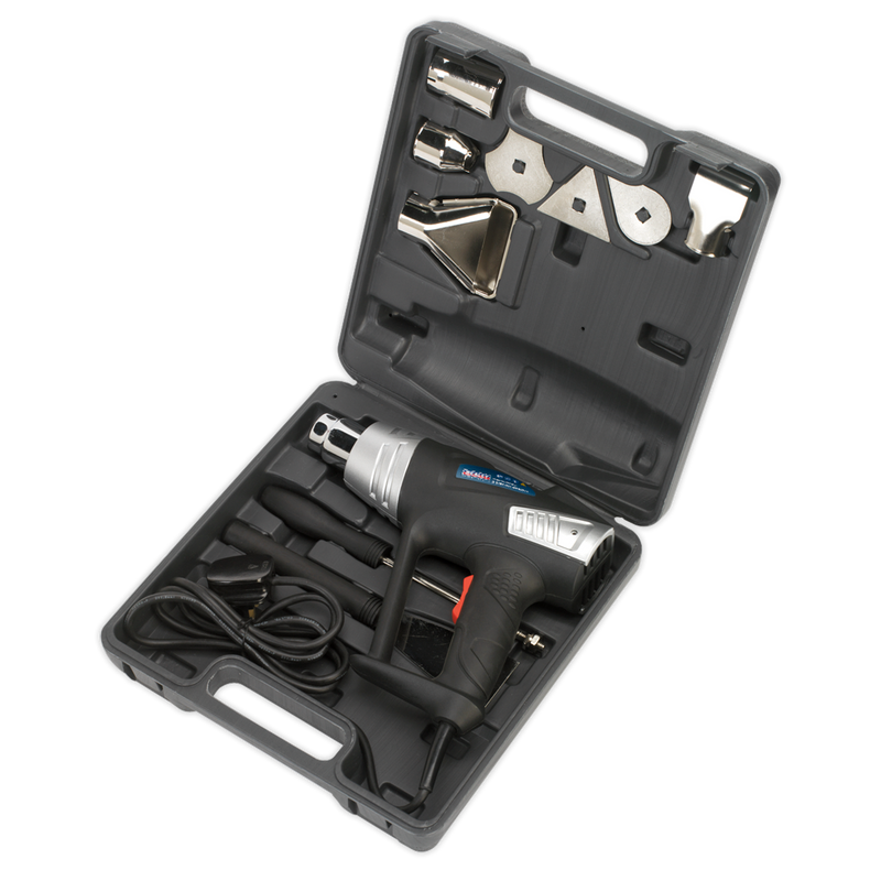 Sealey HS103K 2000W Hot Air Gun Kit 350√Ç¬∞C/600√Ç¬∞C