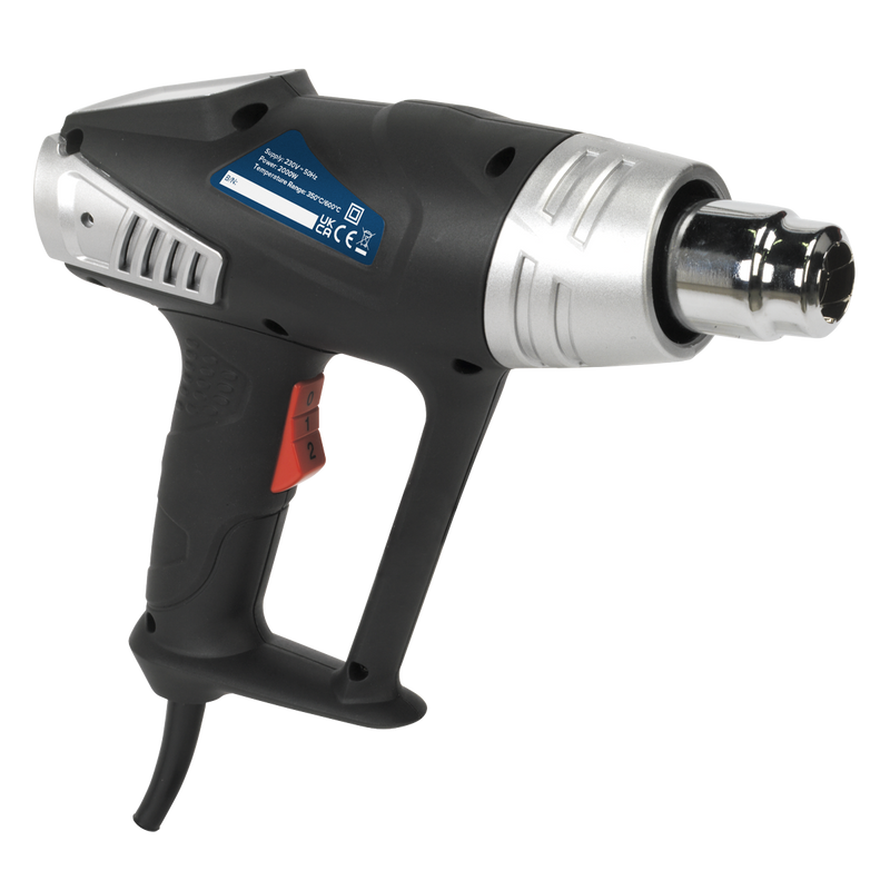 Sealey HS103K 2000W Hot Air Gun Kit 350√Ç¬∞C/600√Ç¬∞C