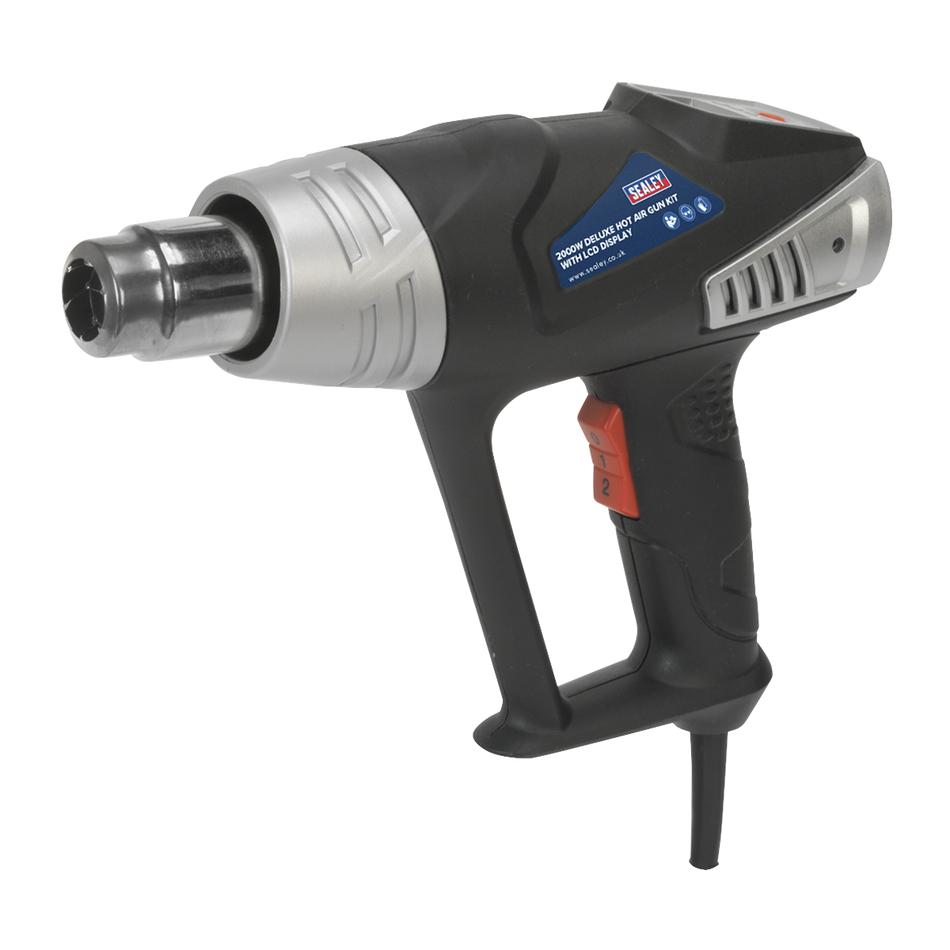 Sealey HS104K 2000W Deluxe Hot Air Gun Kit with LCD Display