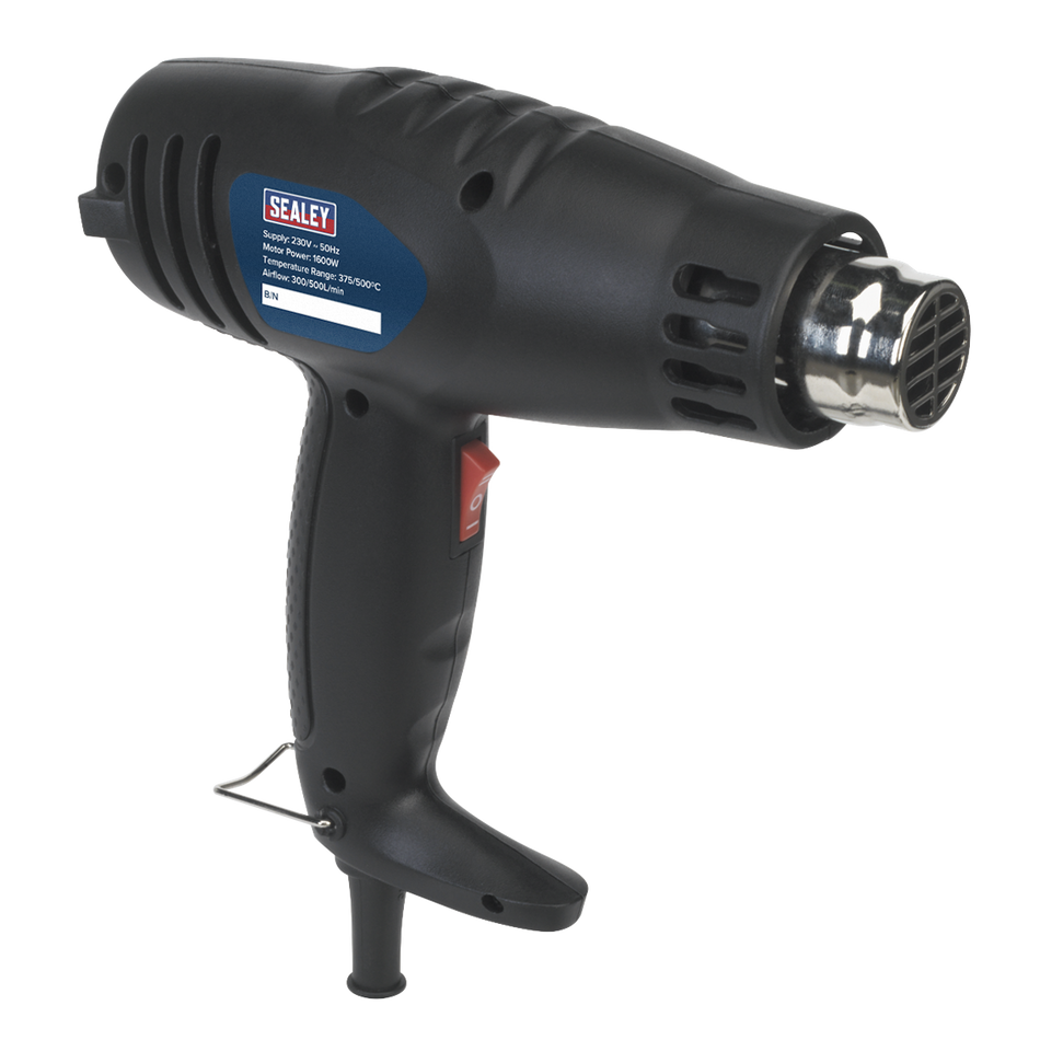 Sealey HS105 1600W Hot Air Gun 375‚àö√á¬¨‚àûC/500‚àö√á¬¨‚àûC