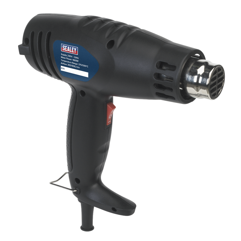Sealey HS105 1600W Hot Air Gun 375√Ç¬∞C/500√Ç¬∞C