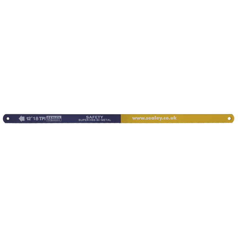 Sealey HSB0518 18tpi Bi-Metal Hacksaw Blade HSS - Pack of 5