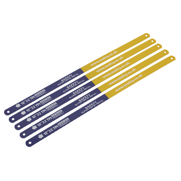 Sealey HSB0532 Hacksaw Blade 300mm HSS Bi-Metal 32tpi Pack of 5