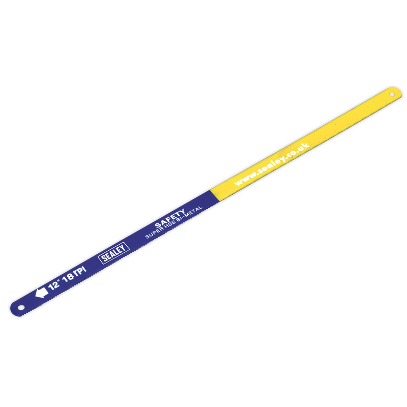 Sealey HSB1018 18tpi Bi-Metal Hacksaw Blade HSS - Pack of 10