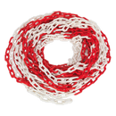 Sealey HSC25M 25m x 6mm Red/White Plastic Chain