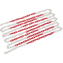 Sealey HSC25M 25m x 6mm Red/White Plastic Chain