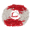 Sealey HSC25M 25m x 6mm Red/White Plastic Chain