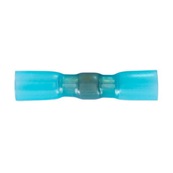 Sealey HSSB25B Blue Heat Shrink Butt Connector with Crimp & Solder - Pack of 25