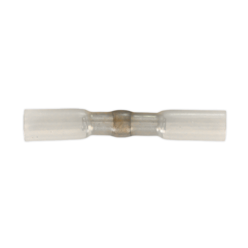 Sealey HSSB25C Clear Heat Shrink Butt Connector with Crimp & Solder - Pack of 25
