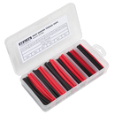 Sealey HST100BR 95pc 100mm Heat Shrink Tubing Assortment - Black & Red