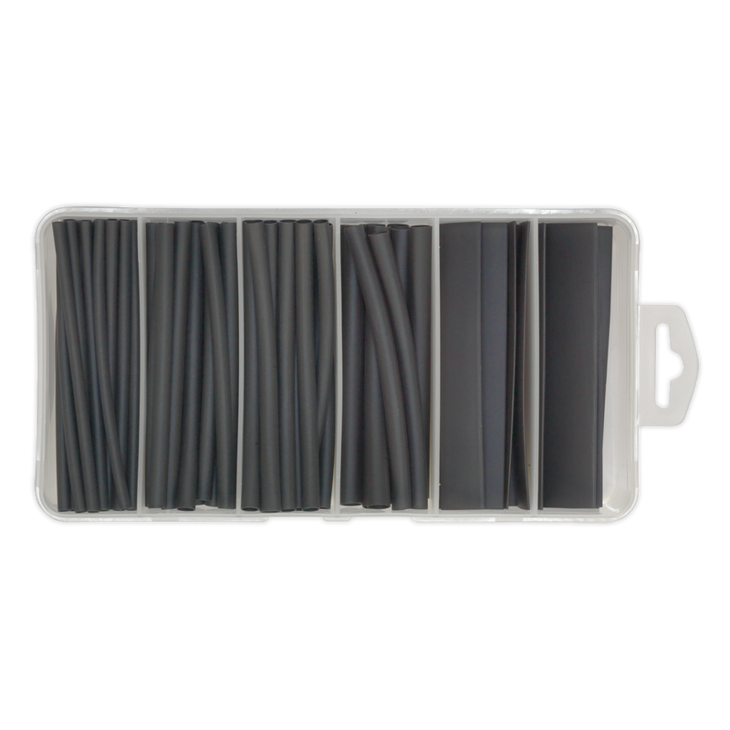 Sealey HST100B 95pc 100mm Heat Shrink Tubing Assortment - Black