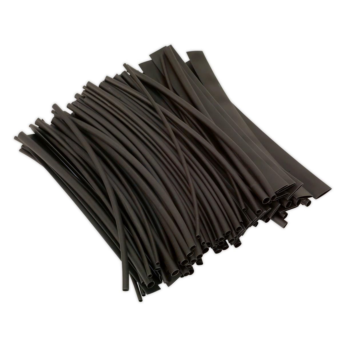 Sealey HST200B 100pc 200mm Heat Shrink Tubing - Black