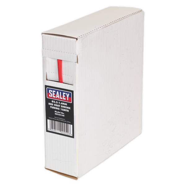 Sealey HST3215R 15m 3.2-1.6mm Red Heat Shrink Tubing