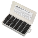 Sealey HST501B 180pc 50 & 100mm Heat Shrink Tubing Assortment - Black