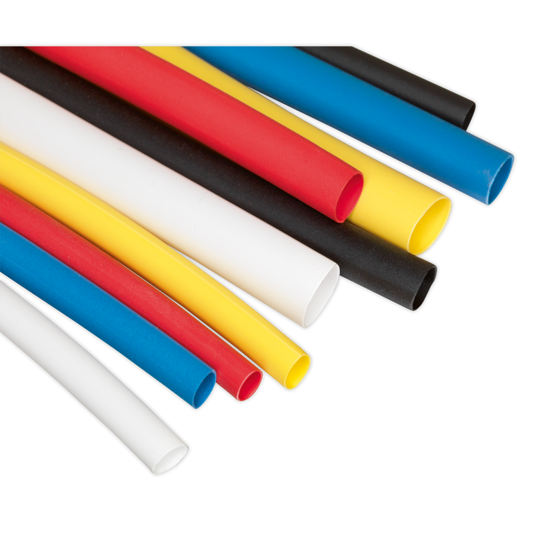 Sealey HST501MC 180pc 50 & 100mm Heat Shrink Tubing Assortment - Mixed Colours