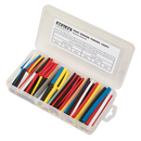 Sealey HST501MC 180pc 50 & 100mm Heat Shrink Tubing Assortment - Mixed Colours