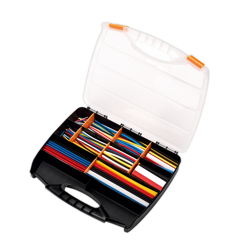 Sealey HST590MC 590pc 50, 100, 150 & 200mm Heat Shrink Tubing Assortment - Mixed Colours