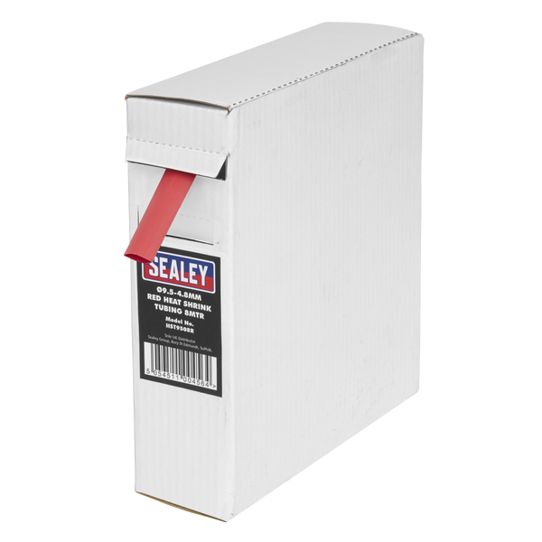 Sealey HST9508R 8m 9.5-4.8mm Red Heat Shrink Tubing