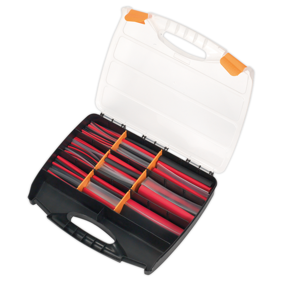 Sealey HSTAL261MC 261pc 100 & 150mm Adhesive Lined Heat Shrink Tubing Assortment - Mixed Colours