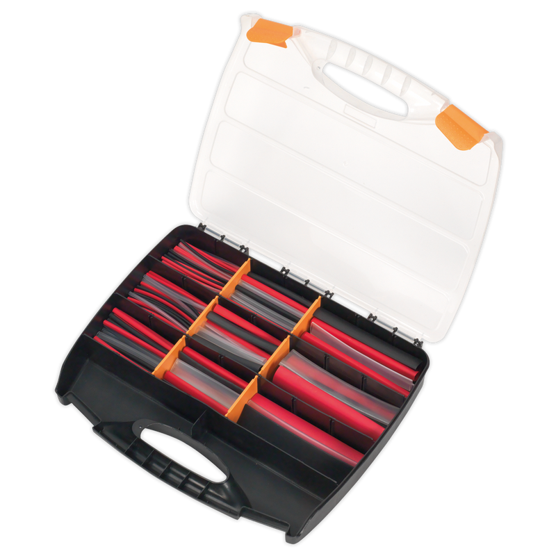 Sealey HSTAL261MC 261pc 100 & 150mm Adhesive Lined Heat Shrink Tubing Assortment - Mixed Colours