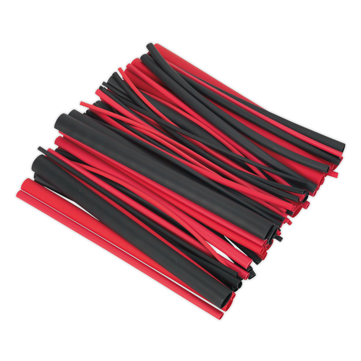 Sealey HSTAL72BR 72pc 200mm Heat Shrink Dual Wall Adhesive Lined Tubing - Black & Red