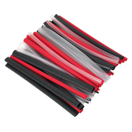 Sealey HSTAL72MC 72pc 200mm Heat Shrink Dual Wall Adhesive Lined Tubing - Mixed Colour