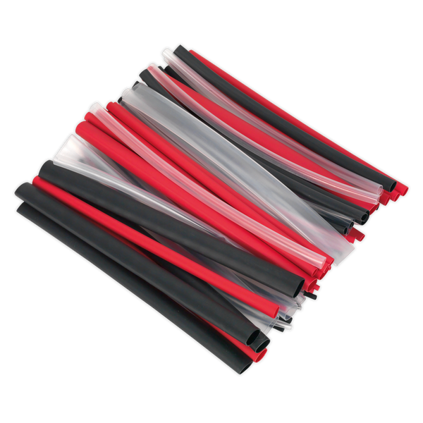 Sealey HSTAL72MC 72pc 200mm Heat Shrink Dual Wall Adhesive Lined Tubing - Mixed Colour