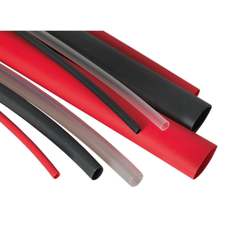 Sealey HSTAL72MC 72pc 200mm Heat Shrink Dual Wall Adhesive Lined Tubing - Mixed Colour