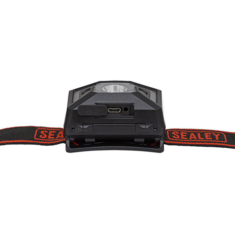 Sealey HT102R 3W SMD LED Rechargeable Head Torch with Auto-Sensor