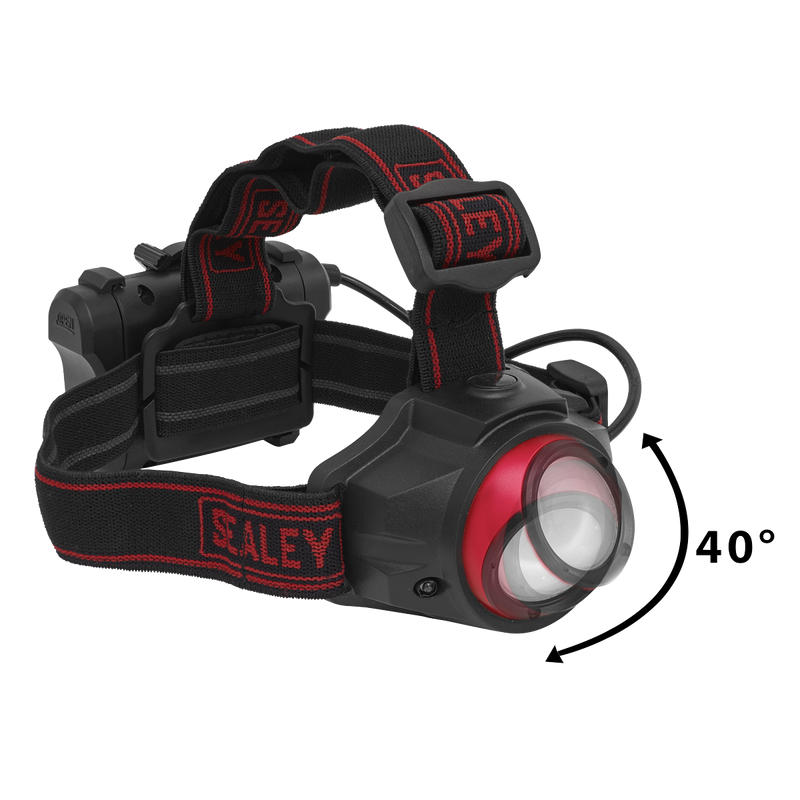 Sealey HT111R 5W COB LED Rechargeable Head Torch with Auto-Sensor