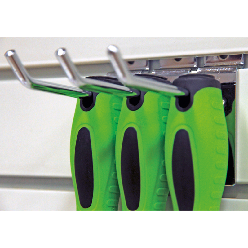 Sealey HV001 8pc Screwdriver Set - Hi-Vis Green