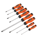 Sealey HV003 8pc Screwdriver Set - Hi-Vis Orange