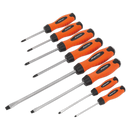 Sealey HV004 8pc Hammer-Thru Screwdriver Set - Hi-Vis Orange