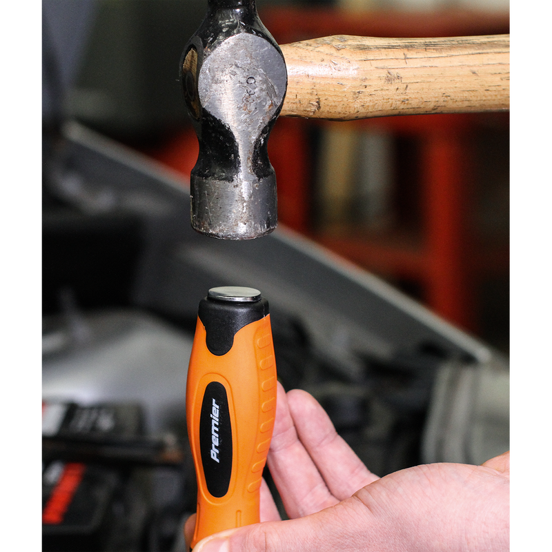 Sealey HV004 8pc Hammer-Thru Screwdriver Set - Hi-Vis Orange