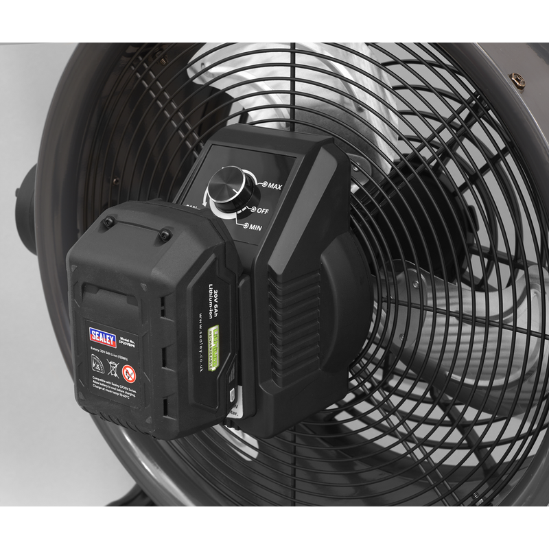 Sealey HVD16C 230V/20V SV20 Series 16" 2-in-1 Cordless/Corded High Velocity Drum Fan