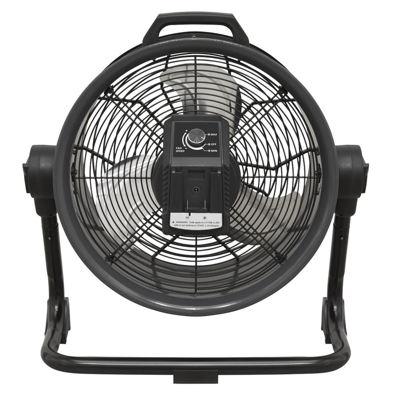 Sealey HVD16C 230V/20V SV20 Series 16" 2-in-1 Cordless/Corded High Velocity Drum Fan