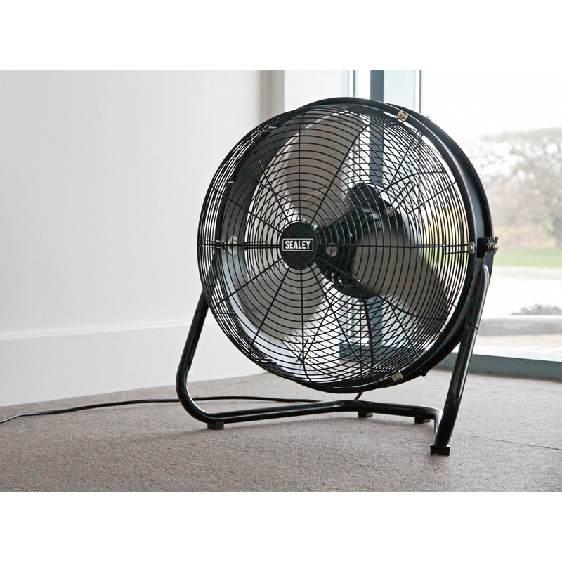 Sealey HVF18IS 18" Industrial High Velocity Floor Fan with Internal Oscillation