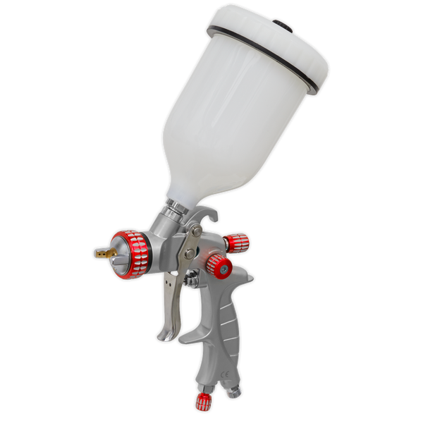 Sealey HVLP01 Professional HVLP Gravity Feed Spray Gun 1.3mm Set-Up