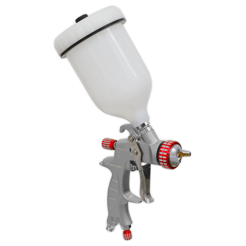Sealey HVLP01 Professional HVLP Gravity Feed Spray Gun 1.3mm Set-Up