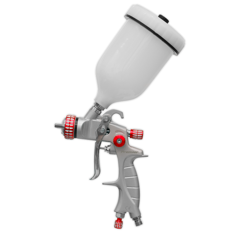 Sealey HVLP01 Professional HVLP Gravity Feed Spray Gun 1.3mm Set-Up