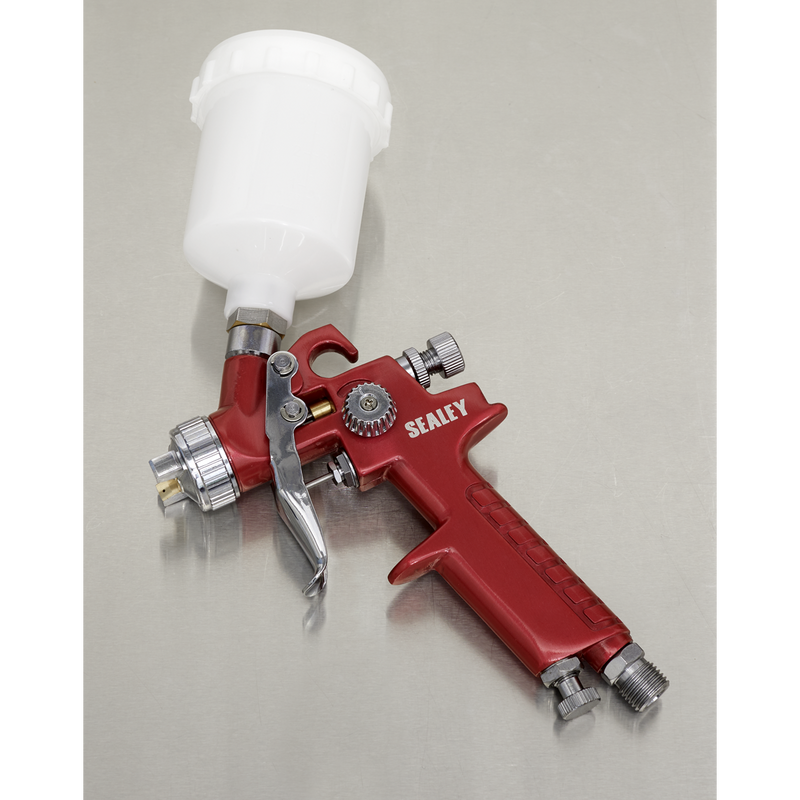 Sealey HVLP731 Workshop Series HVLP Gravity Feed Touch-Up Spray Gun 0.8mm Set-Up