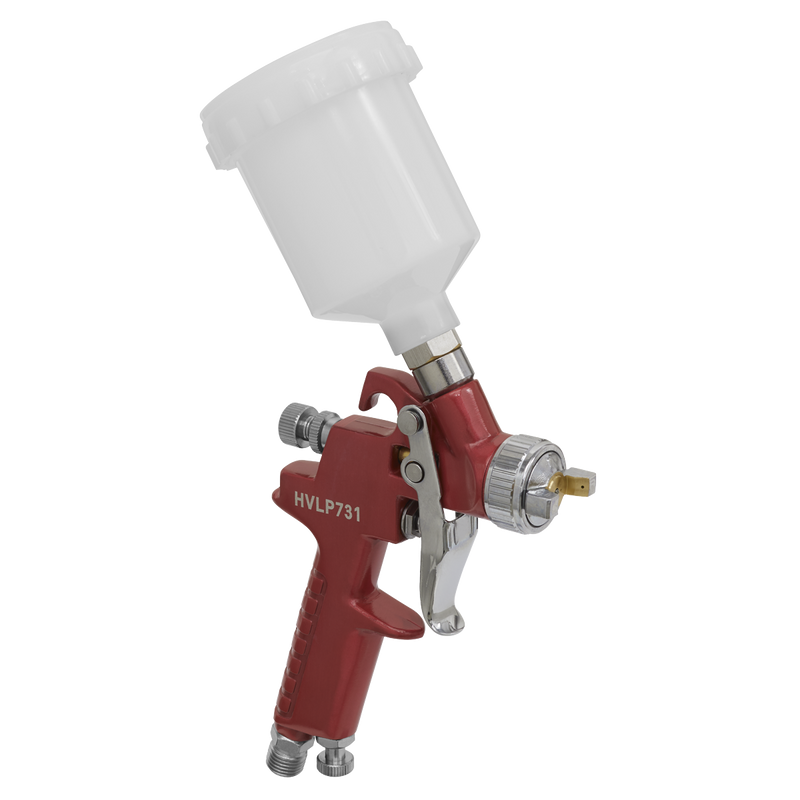 Sealey HVLP731 Workshop Series HVLP Gravity Feed Touch-Up Spray Gun 0.8mm Set-Up