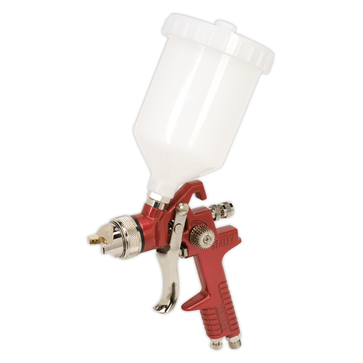 Sealey HVLP741 Workshop Series HVLP Gravity Feed Spray Gun 1.3mm Set-Up