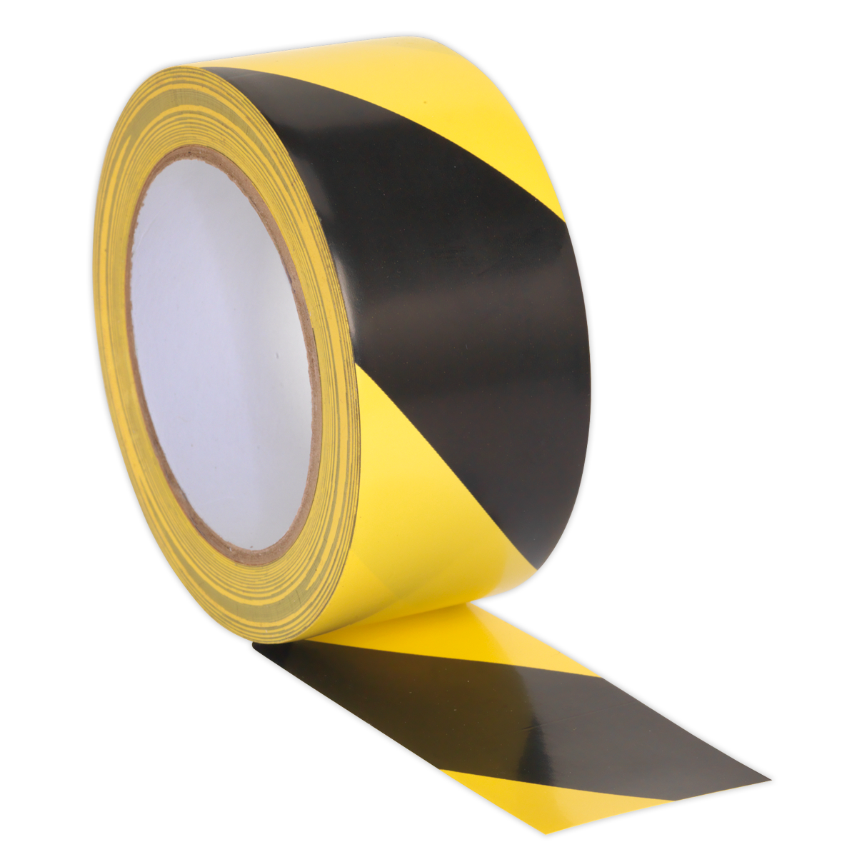 Sealey HWTBY 50mm x 33m Black/Yellow Hazard Warning Tape
