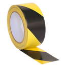 Sealey HWTBY 50mm x 33m Black/Yellow Hazard Warning Tape