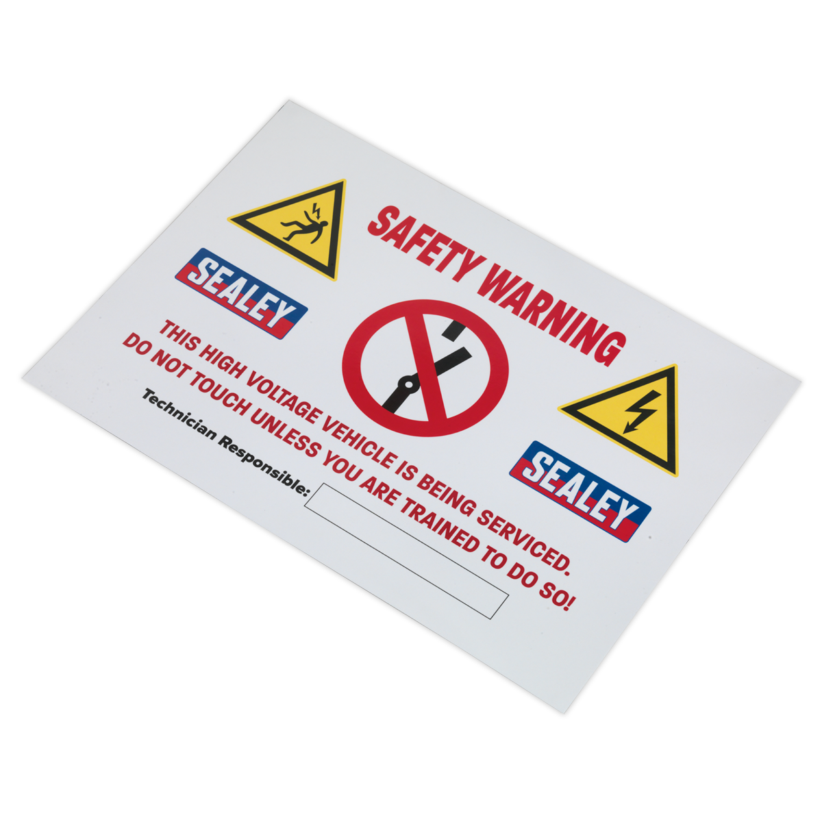 Sealey HYBRIDSIGN Hybrid/Electric Vehicle Warning Sign